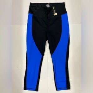 NWT Avia Flex-Tech Athletic Leggings Side sheet Panel Black/Blue Size M (8/10)